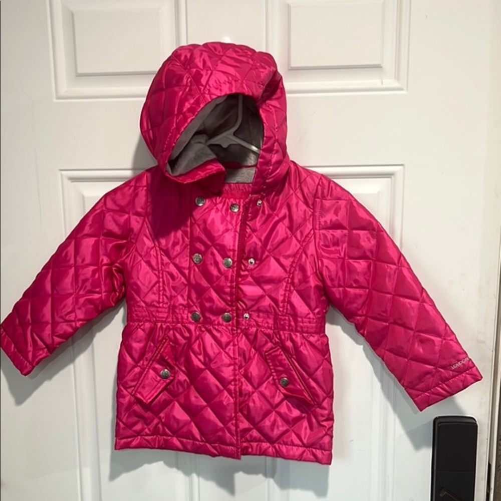 London Fog Pink Quilted Kids Jacket